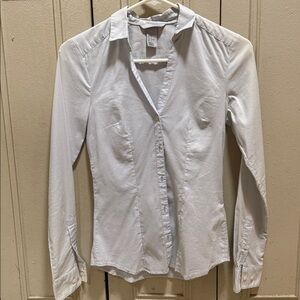 H&M Long sleeve light blue shirt